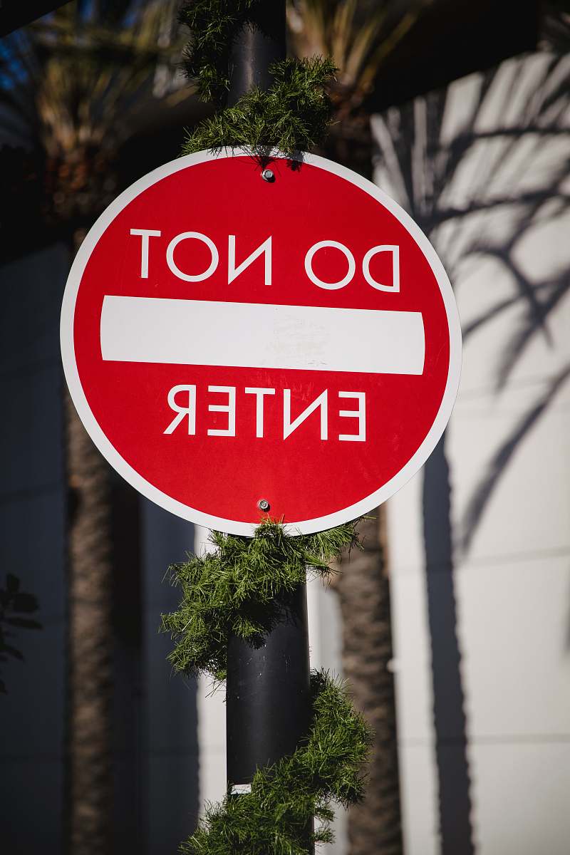 sign do not enter signage symbol